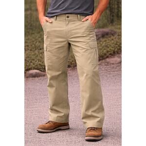 Airwalk Men’s Khaki Straight Leg Pants 34x32 Classic Fit Casual Skate Style